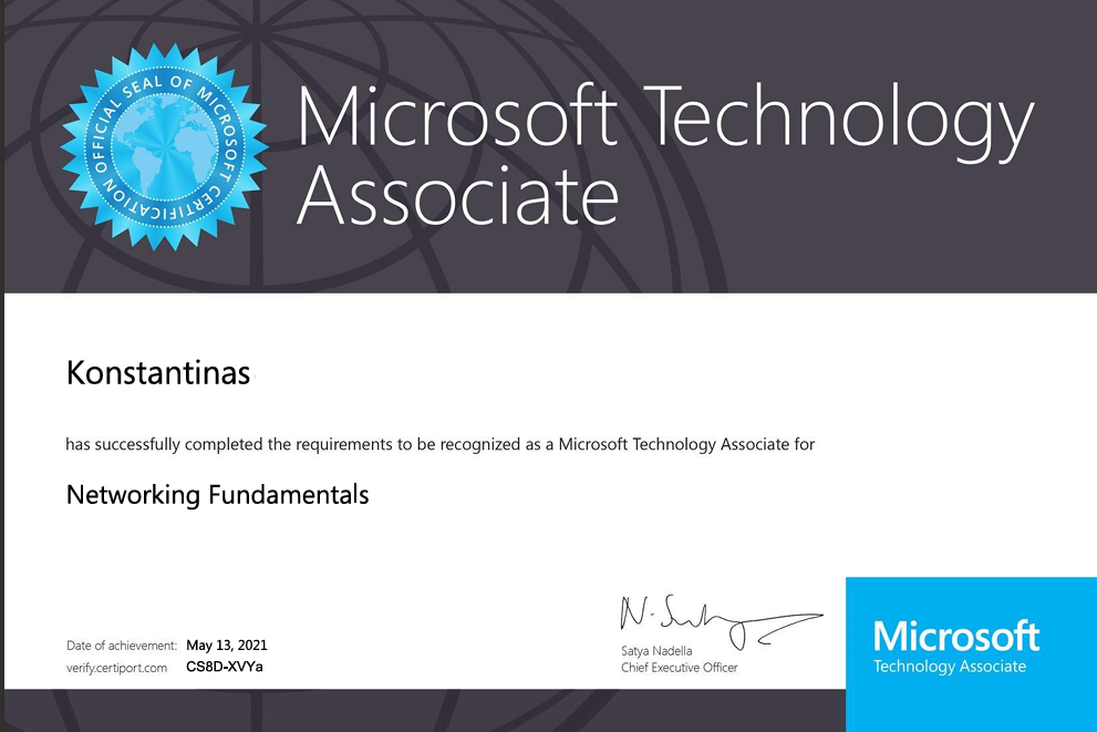 Microsoft Networking Fundamentals