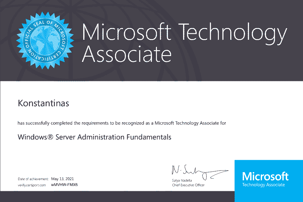 Microsoft Server Administration Fundamentals